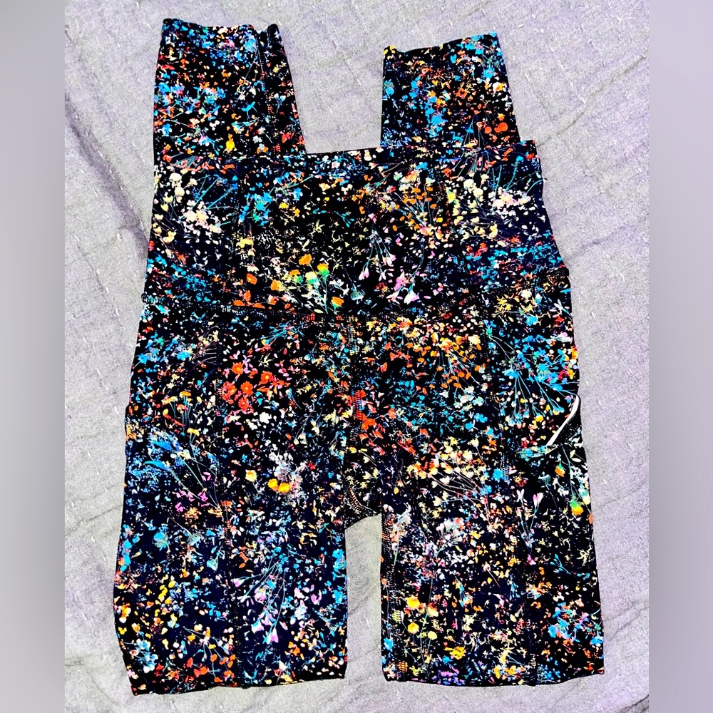 Lululemon Flowerscent Fast and Free Reflective Nulux HR Tight Size 2